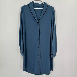 Softies Tatum 36" Shawl Collar Sleep Shirt size M Spring Lake Night Gown Pajamas